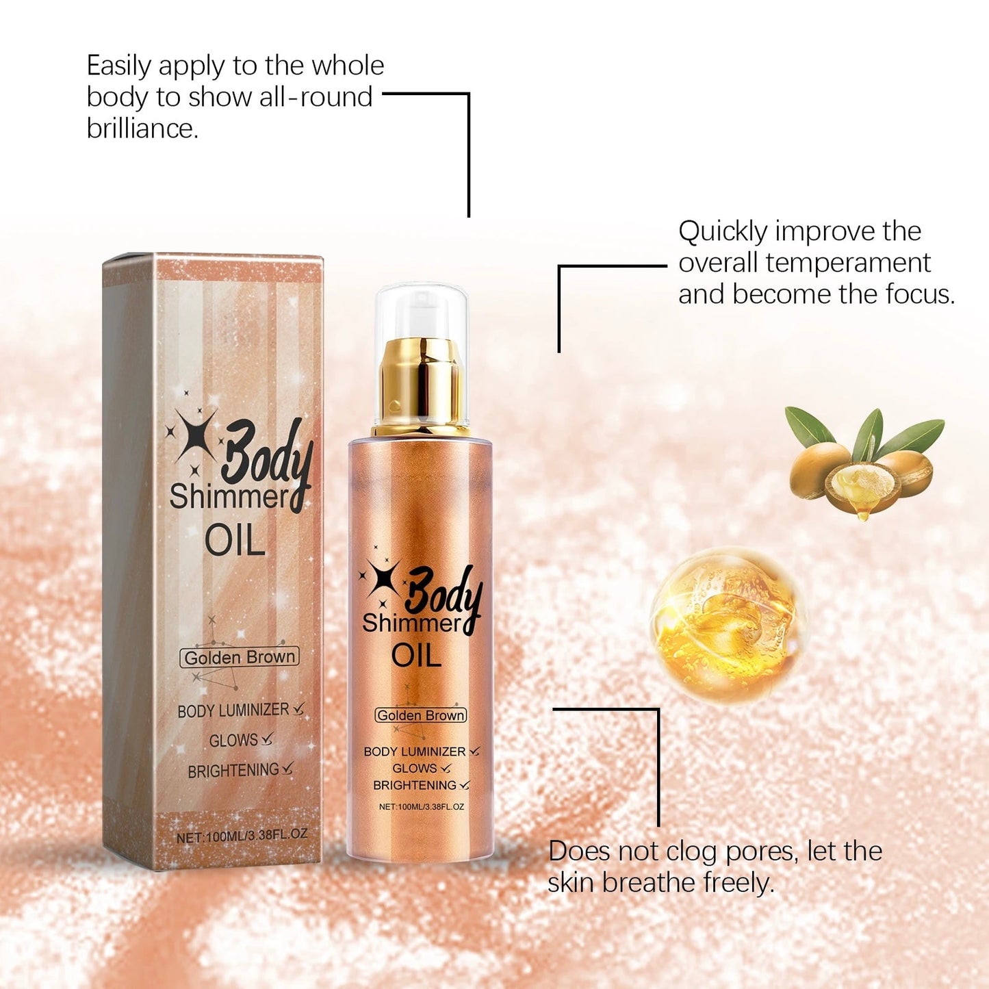 Shimmering Body Oil - Labellin